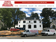 Tablet Screenshot of garciapaintnc.com
